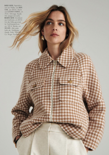 Back to naturel with Kim Noorda for German Elle, Photographer Andreas Orthern, Stylist Pia Léonie Knoll, Hair and Make-up Sina Stölze 