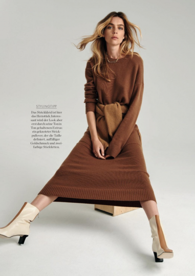 Back to naturel with Kim Noorda for German Elle, Photographer Andreas Orthern, Stylist Pia Léonie Knoll, Hair and Make-up Sina Stölze 
