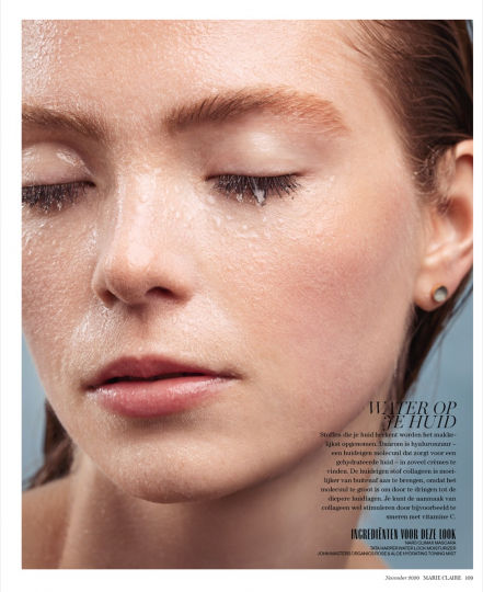 Very nice 1th editorial appearance for Charlotte for Marie Claire, Photographer Dana van Leeuwen, Hair and Make-up Bianca Fabrie 
