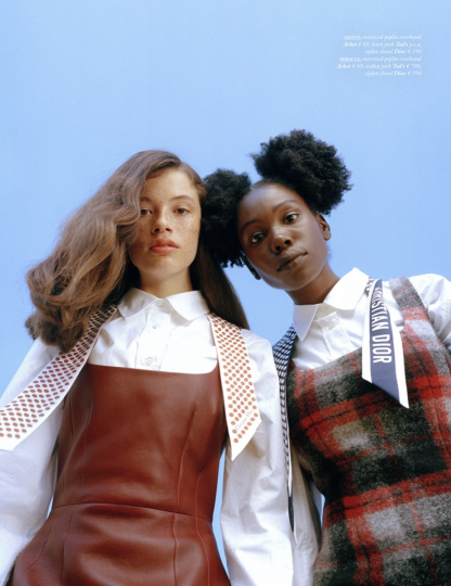 THE UNIFORM RULES for Dantè Kedde in Dutch Vogue, Photographer Kevin Osepa, Stylist Ogènda, Hair Latoya Velberg, Make-up David Koppelaar 