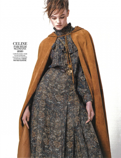 Liselotte Claerhoudt for Madame Figaro 40th anniversary issue, capture by Jean Baptise Mondino 