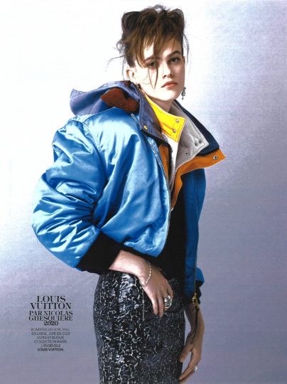 Liselotte Claerhoudt for Madame Figaro 40th anniversary issue, capture by Jean Baptise Mondino 