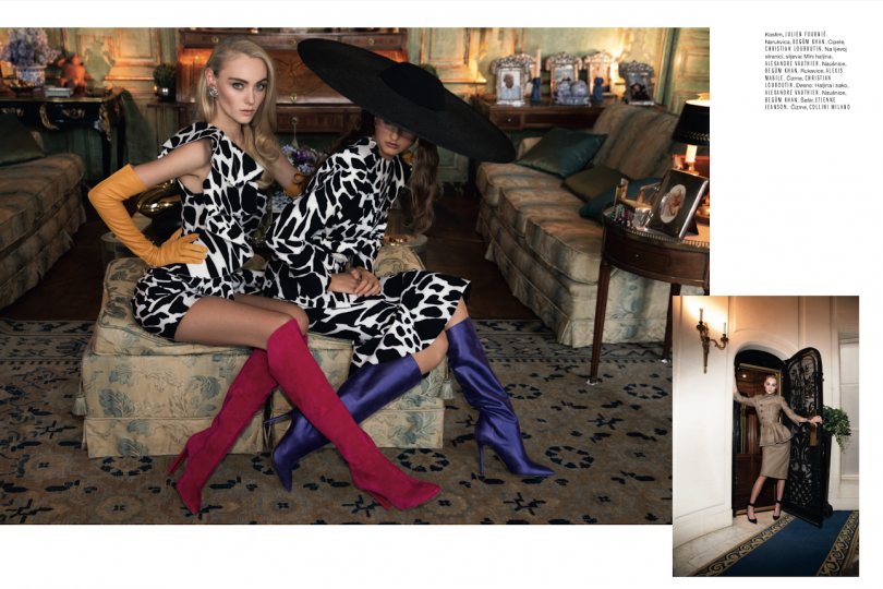 Glam girl Anna Sophia Evers on the Cover and story in Elle Croatia, Photographer Iris Brosch, Stylist Rania Tuka, Make-up Angie Moulin, Hair Delphine Bonnet, Producer Daniele Carettoni 