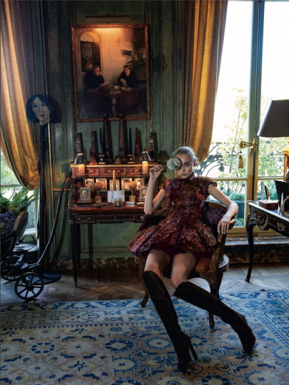 Glam girl Anna Sophia Evers on the Cover and story in Elle Croatia, Photographer Iris Brosch, Stylist Rania Tuka, Make-up Angie Moulin, Hair Delphine Bonnet, Producer Daniele Carettoni 