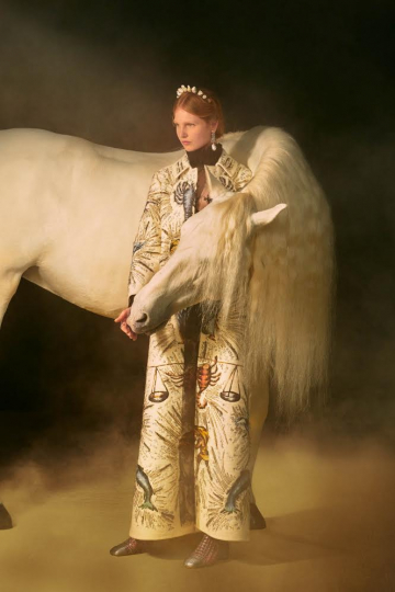 Levi Achthoven for the Magical Couture show Dior SS 2021 by Maria Grazia Chiuri, Photographer Elina Kechicheva, Make-up Peter Philips, Hair Guido Palau 