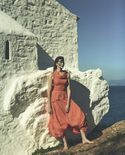 Oh les beaux jours with Bette Franke for M Le Magazine du Monde, captured by Annemarieke van Drimmelen, styled by Ludivine Poiblanc, Art J-B Talbourdet, casting Barbara Nicoli casting 