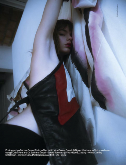 Estella Boersma for Glamcult, Photographer Debora Brune, Stylist Max Katt, Hair Dennis Brandt, Make-up Philipp Verheyen 