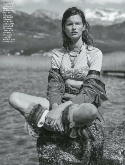 Bette Franke for French Elle, Photography Stefano Galuzzi, Styling Hortense Manga, Hair Astor Hoxha and Make-up Giulia Cigarini 