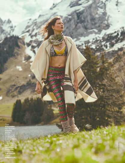 Bette Franke for French Elle, Photography Stefano Galuzzi, Styling Hortense Manga, Hair Astor Hoxha and Make-up Giulia Cigarini 