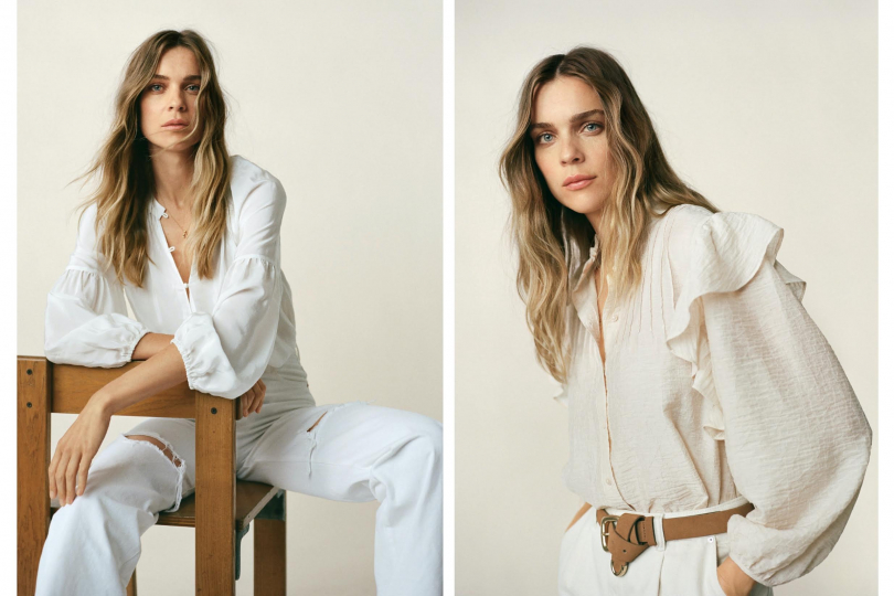 Very proud  to see our very happy and beautiful Kim with her lovely baby boy Theo together for Mango 