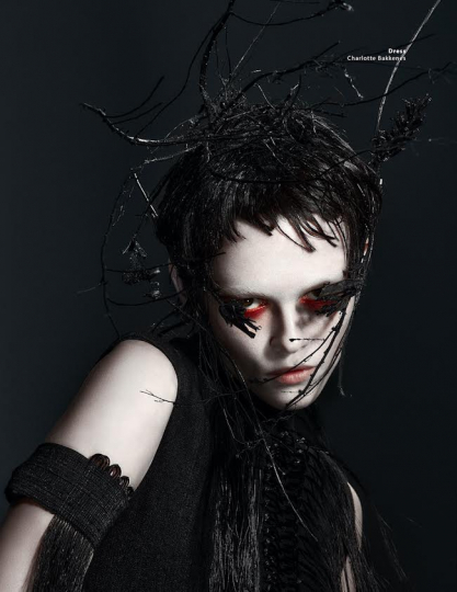 Chameleon Liselotte Claerhoudt for Nion, captured by Martijn Senders, Styling Pedro Dias, Hair Jouri Rouffa, Make-up Yvonne Nusdorfer 