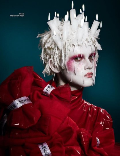 Chameleon Liselotte Claerhoudt for Nion, captured by Martijn Senders, Styling Pedro Dias, Hair Jouri Rouffa, Make-up Yvonne Nusdorfer 