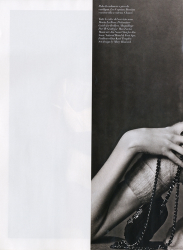 Gwen Loos   Vogue Italy April 2010 photographer Steven Meisel 