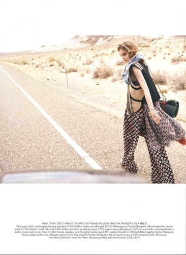 Kim Noorda  Harpers Bazaar UK June 2010 photographer Laurie Bartley 