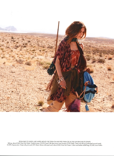 Kim Noorda  Harpers Bazaar UK June 2010 photographer Laurie Bartley 