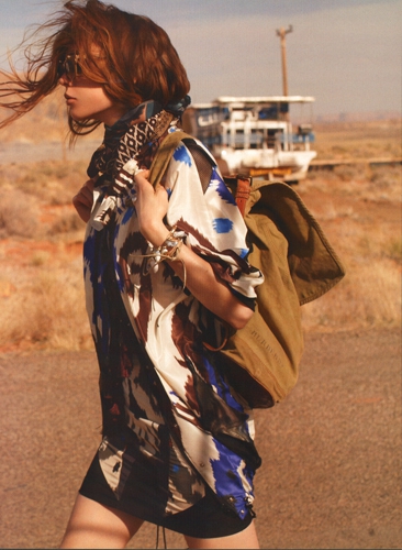 Kim Noorda  Harpers Bazaar UK June 2010 photographer Laurie Bartley 