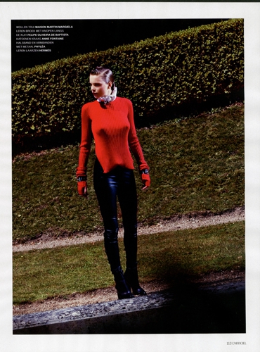 Kim Noorda  L’Officiel Dutch September 2010 photographer Giulia Noni 