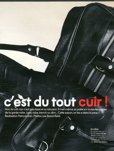 Annemara Post for Elle France November photographer Lee Broomfield 