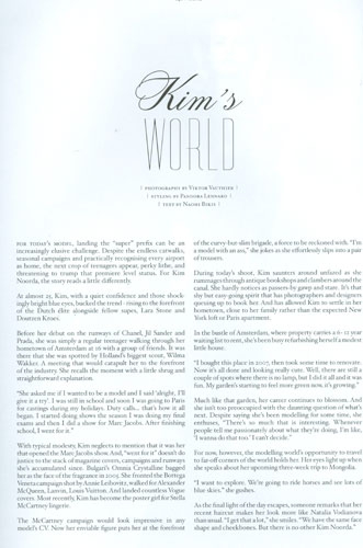 Kim Noorda for Tank autumn 2011 photographer Viktor Vauthier 