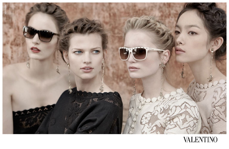 Bette Franke for Valentino campaign Spring 2012 photographer Deborah Turbeville 