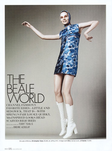 Gwen Loos for Elle USA March 2012 photographer Terry Tisiolis 