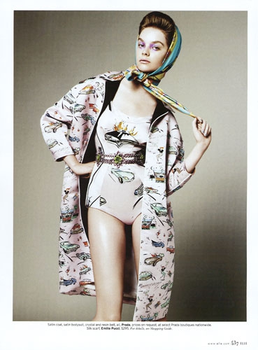 Gwen Loos for Elle USA March 2012 photographer Terry Tisiolis 