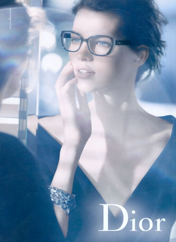 Bette Franke for Dior eyeglasses campaign 2012 photographer Mikael Jansson 