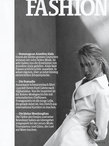 Annemara Post for Bolero April 2012 photographer Sven Bänziger 