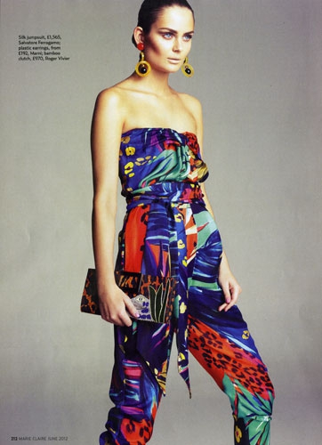 Dimphy Janse for Marie Claire UK June 2012 photographer Tess 