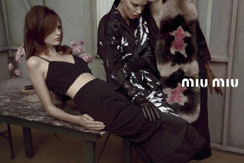 Bette Franke for Miu Miu Campaign Spring/summer 2013 photographers Inez van Lamsweerde & Vinoodh Mat 