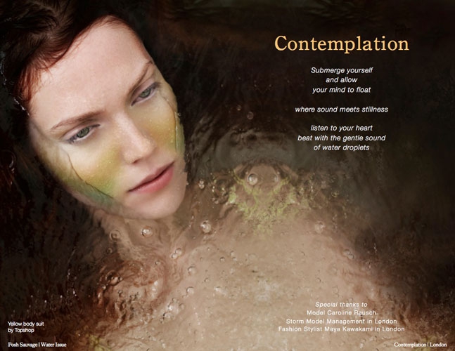 Caroline Rausch for Posh Sauvage July 2013 photographer Oly Barnsley 