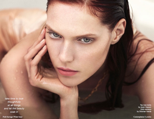 Caroline Rausch for Posh Sauvage July 2013 photographer Oly Barnsley 