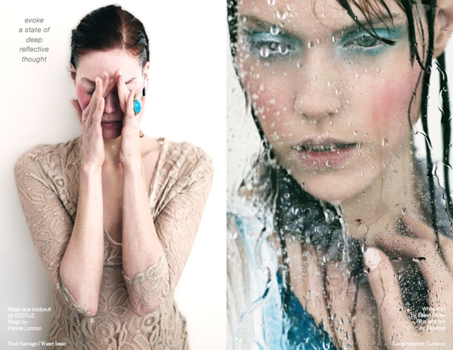 Caroline Rausch for Posh Sauvage July 2013 photographer Oly Barnsley 